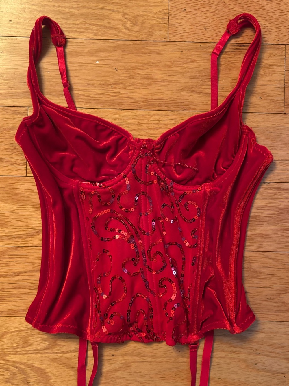 shirley of hollywood vintage bustier red coquette
